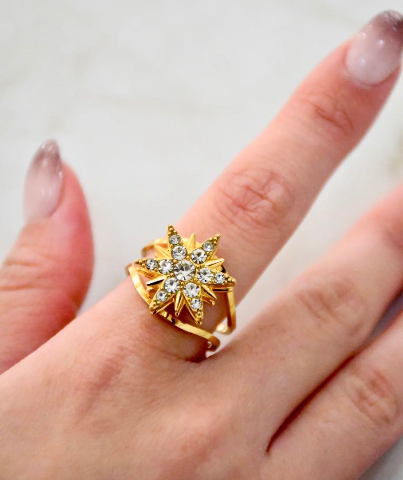 Bague rotative étoile