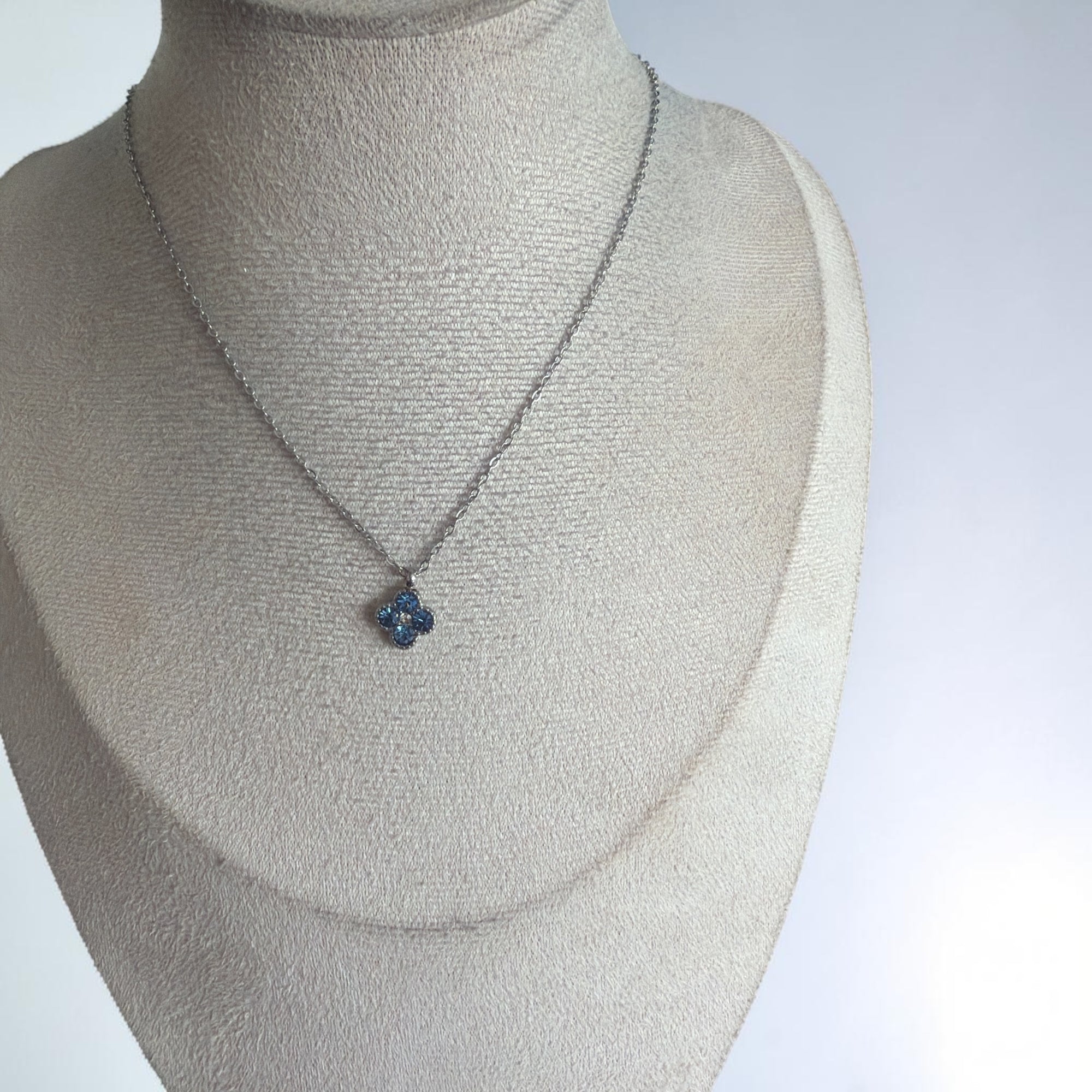 Collier diva argenté