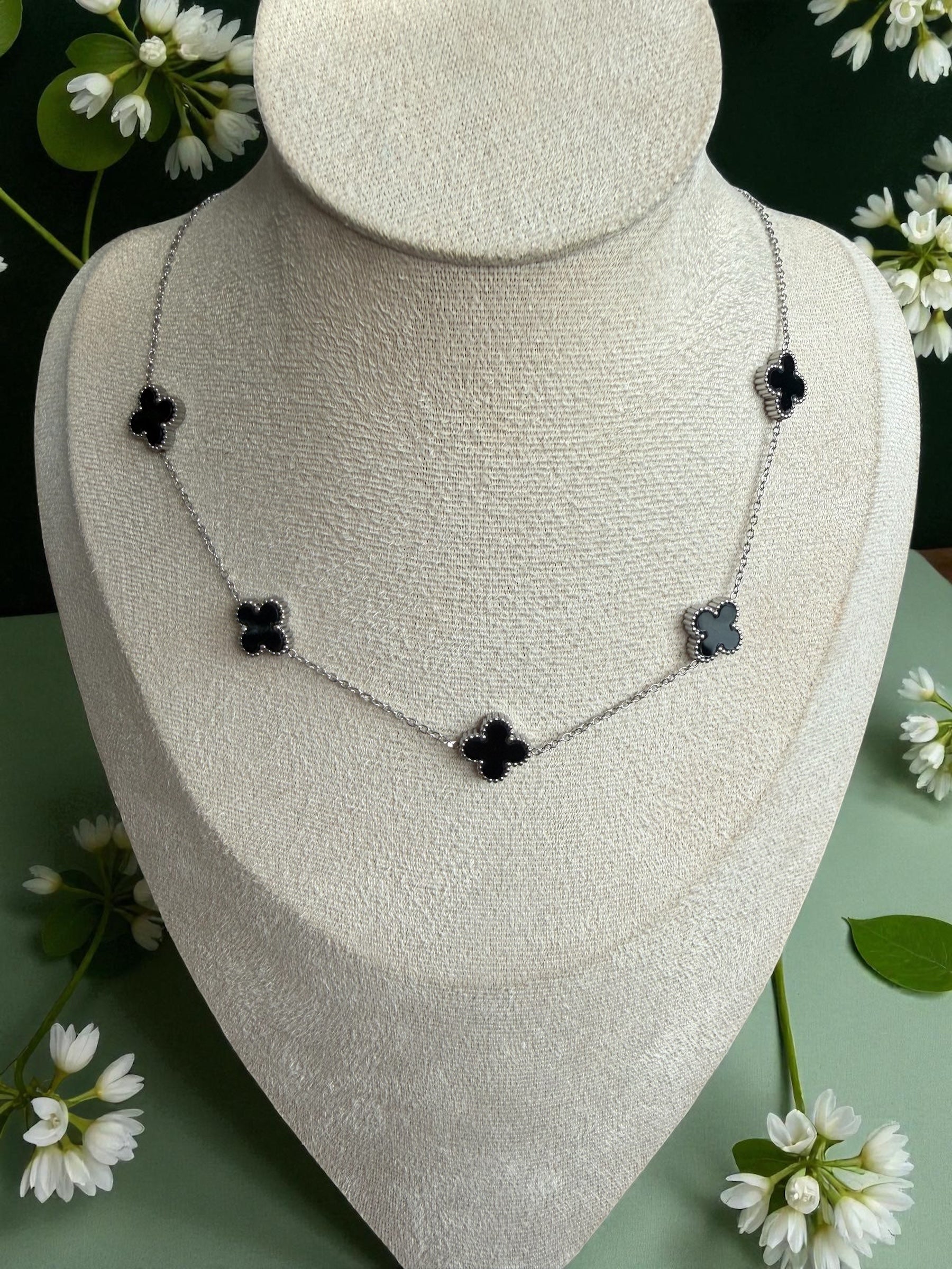 Collier Énora argenté