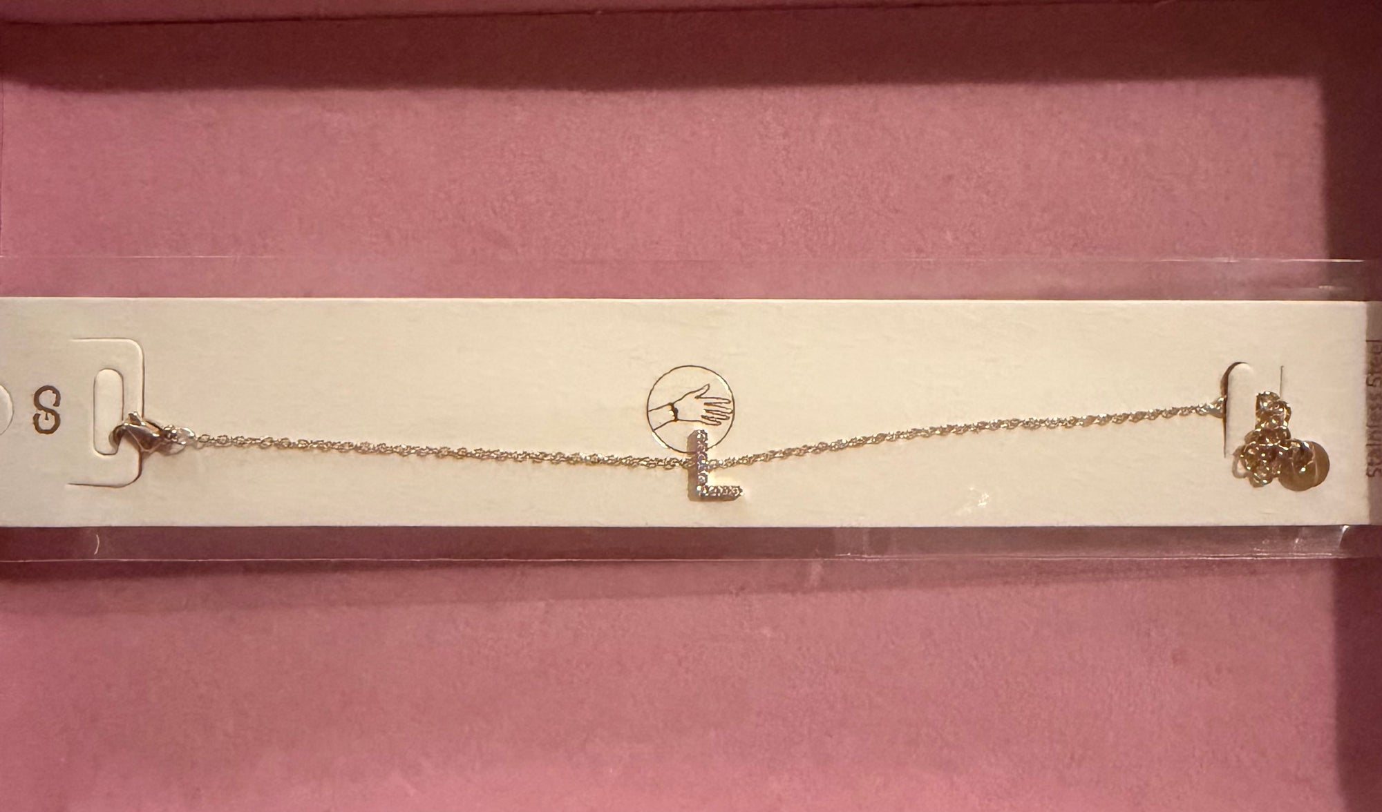 Bracelet lettre L doré