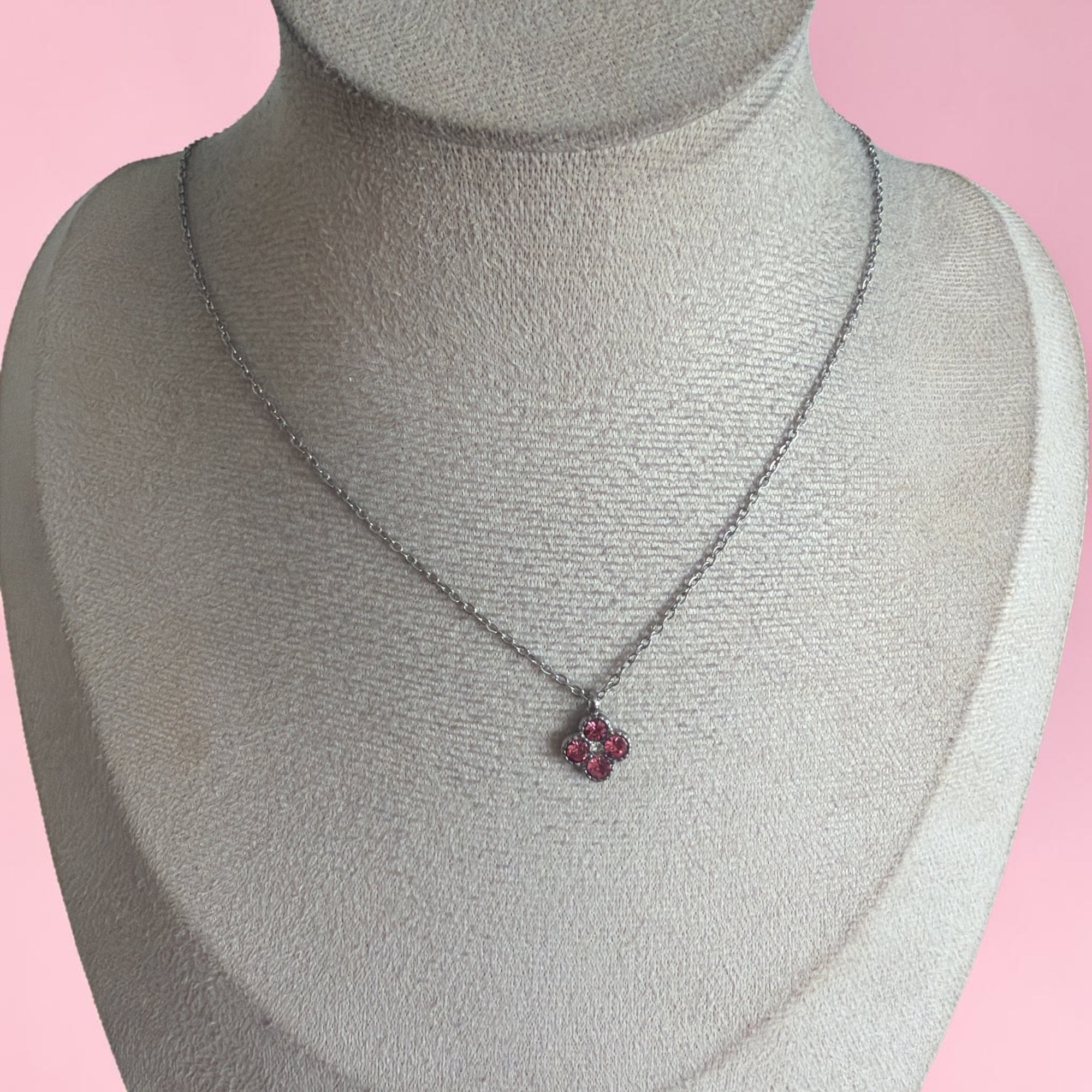 Collier diva argenté