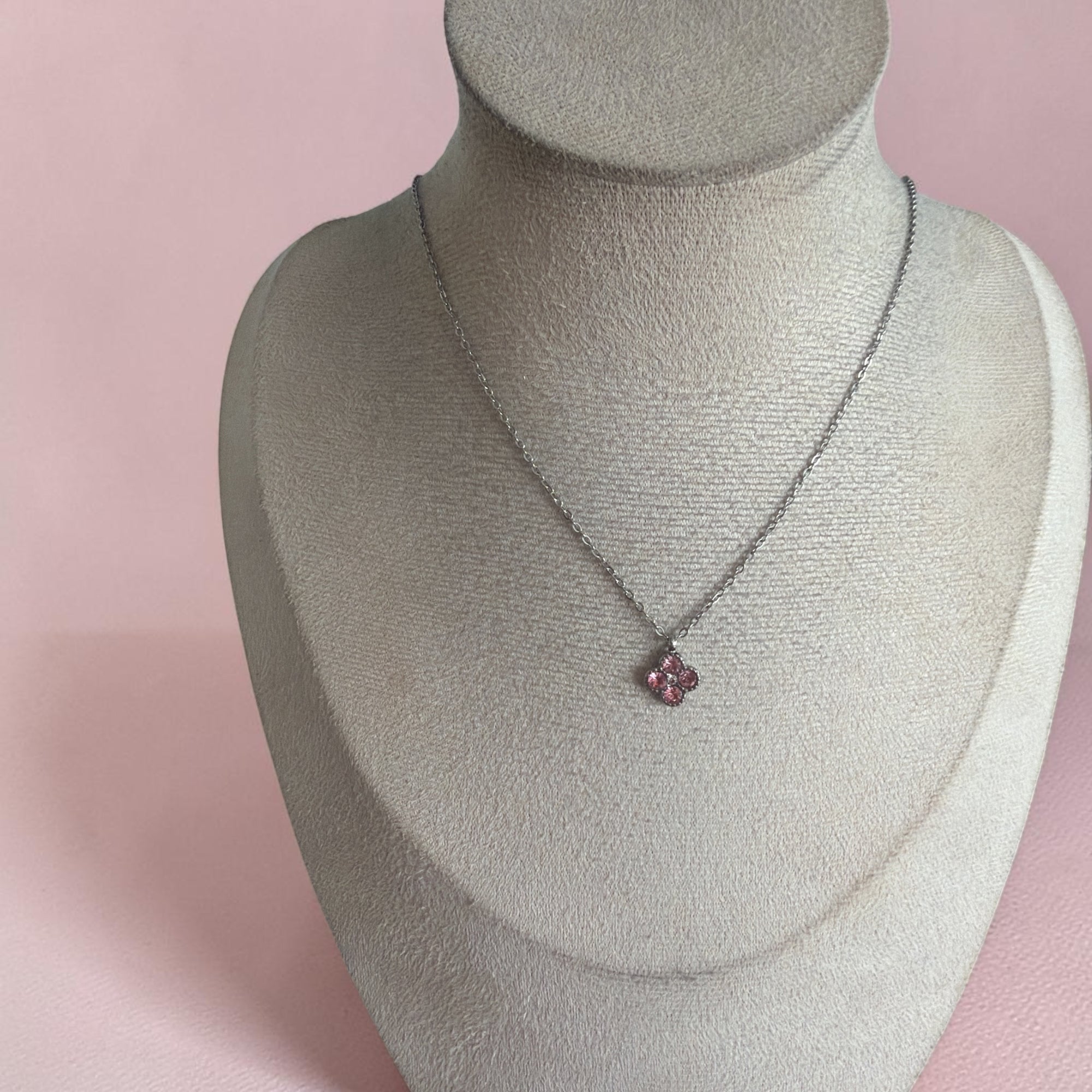 Collier diva argenté
