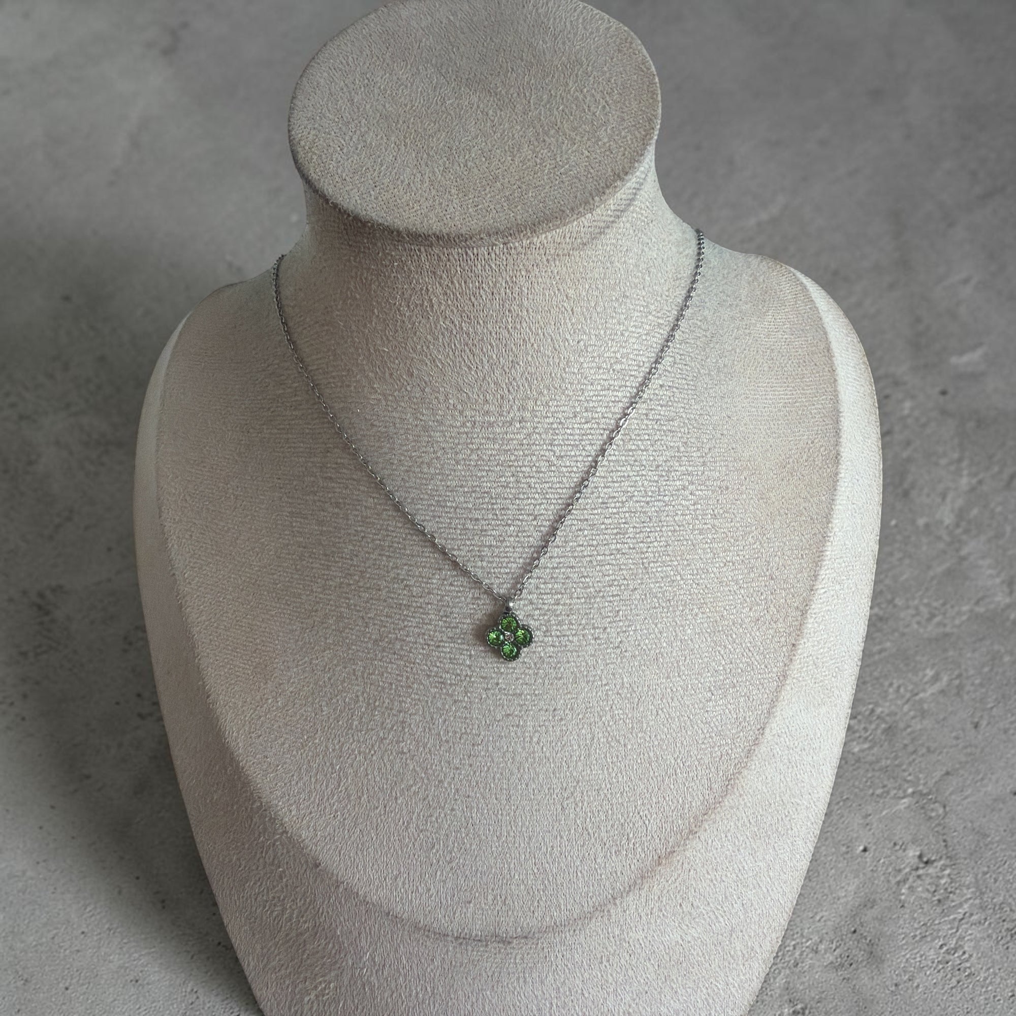 Collier diva argenté