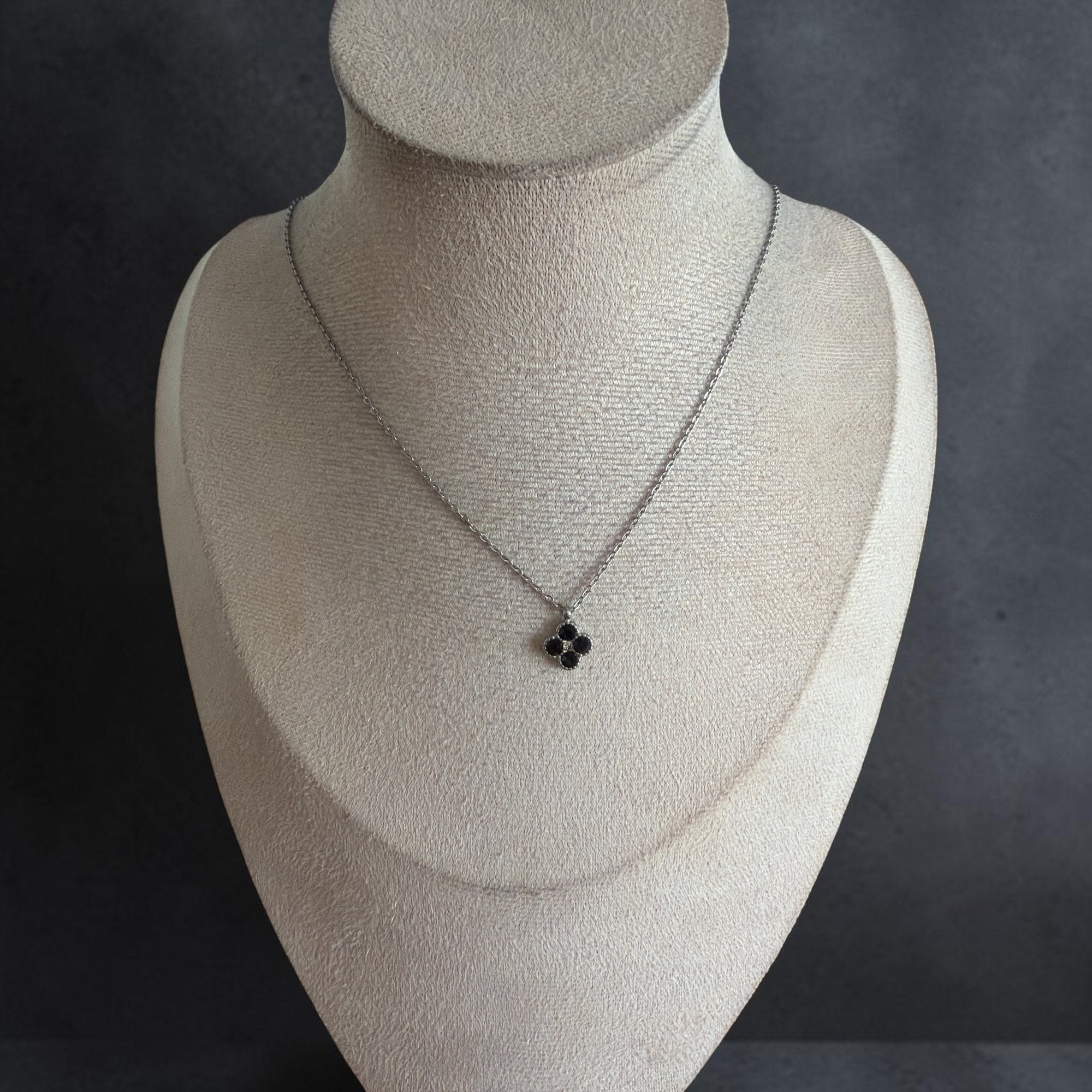 Collier diva argenté