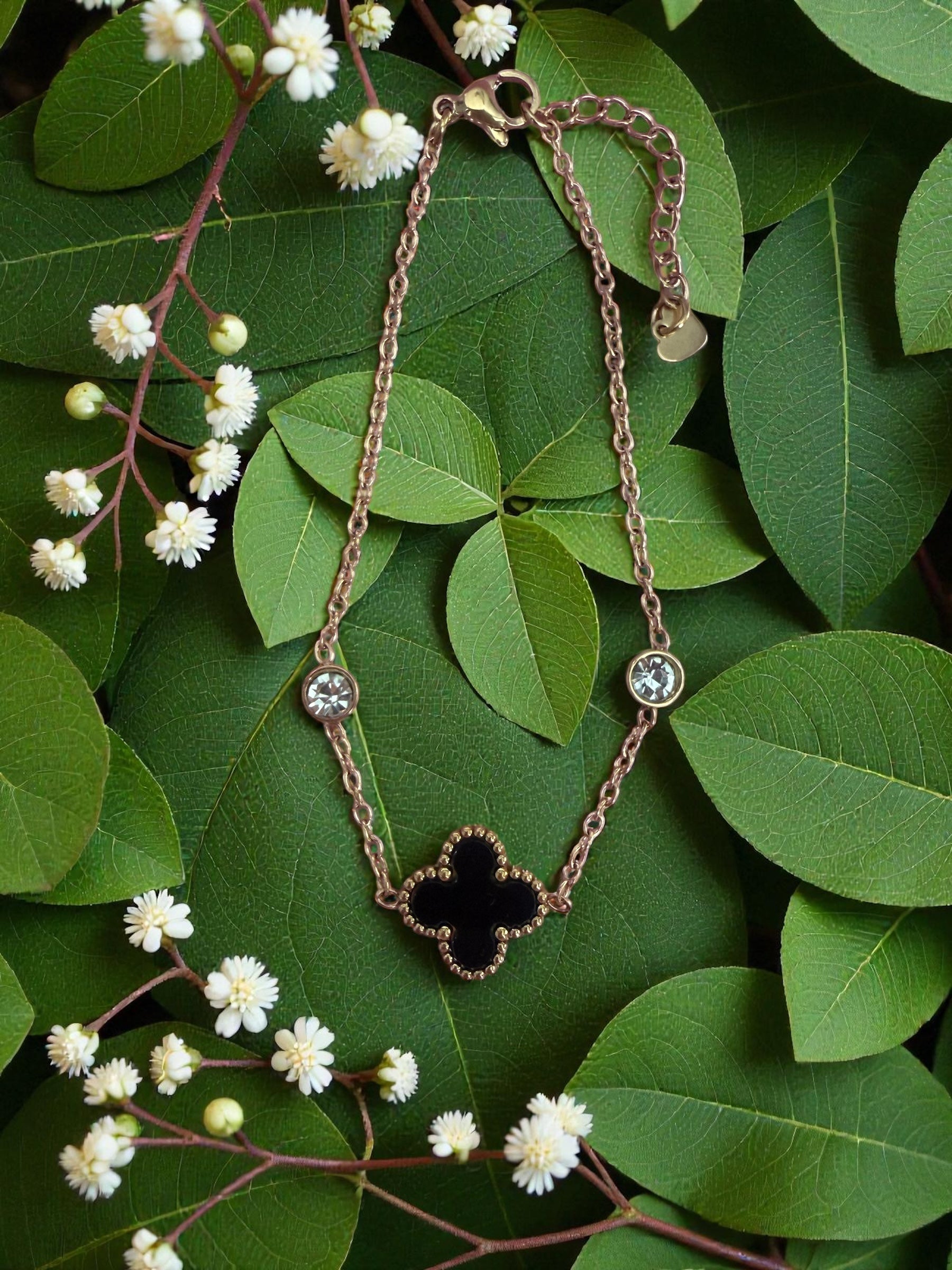 Bracelet réversible noir/blanc Théa