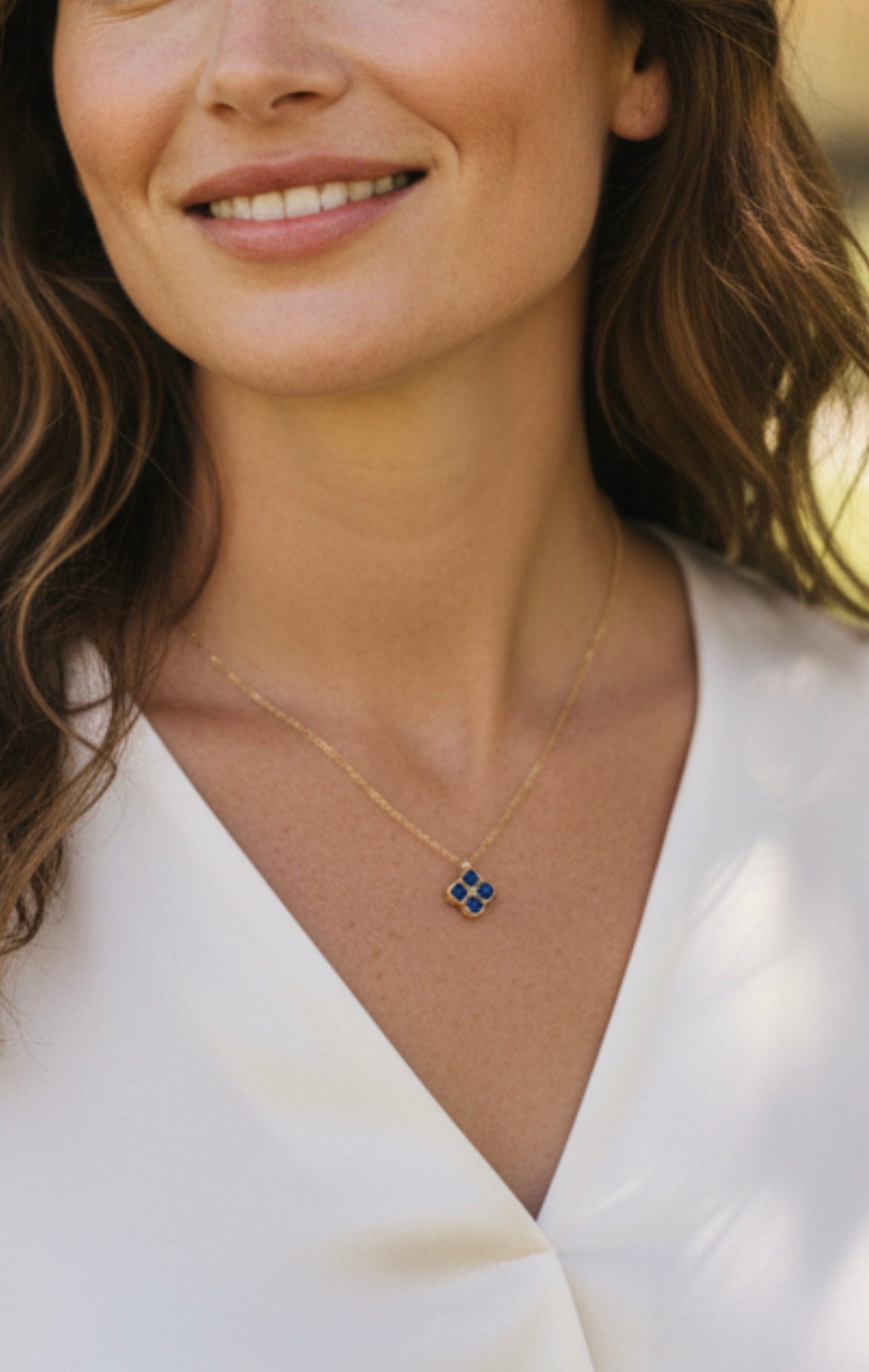 Collier diva doré