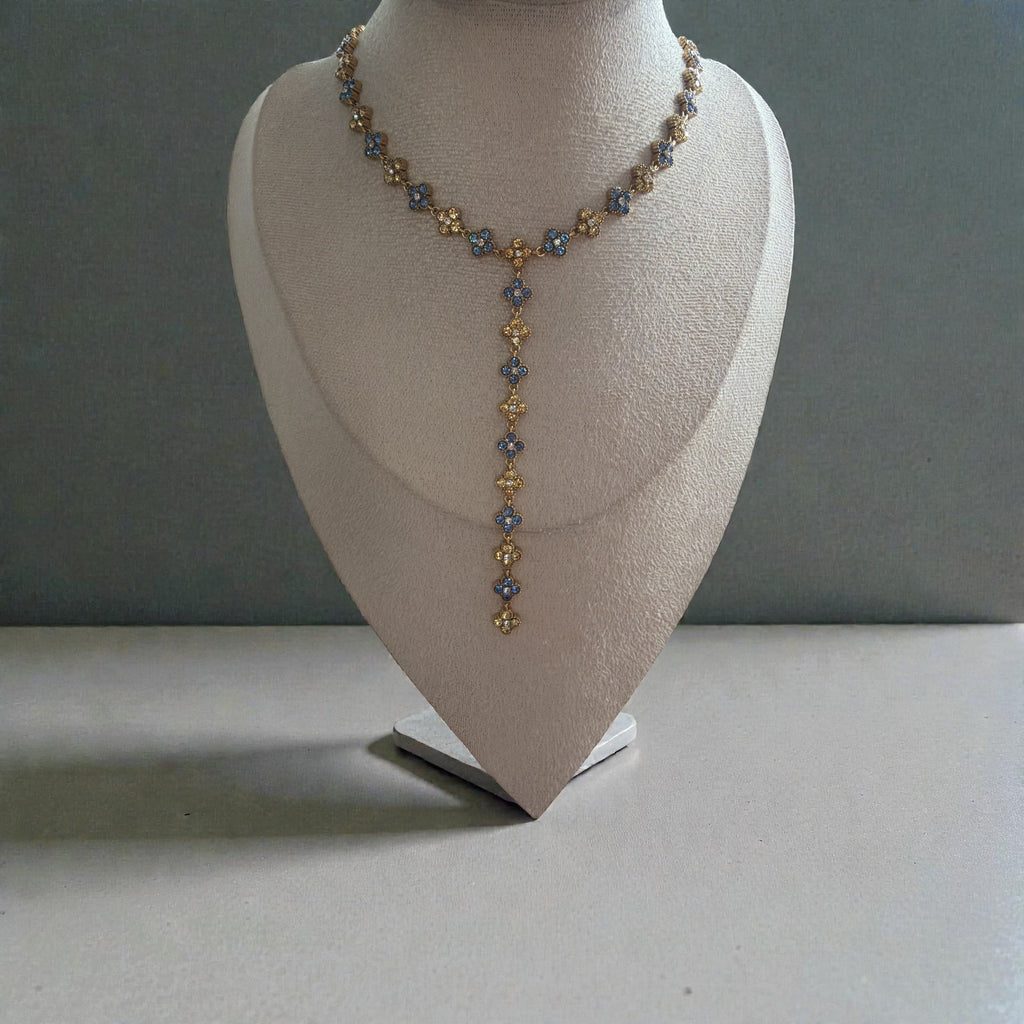 Collier Y doré