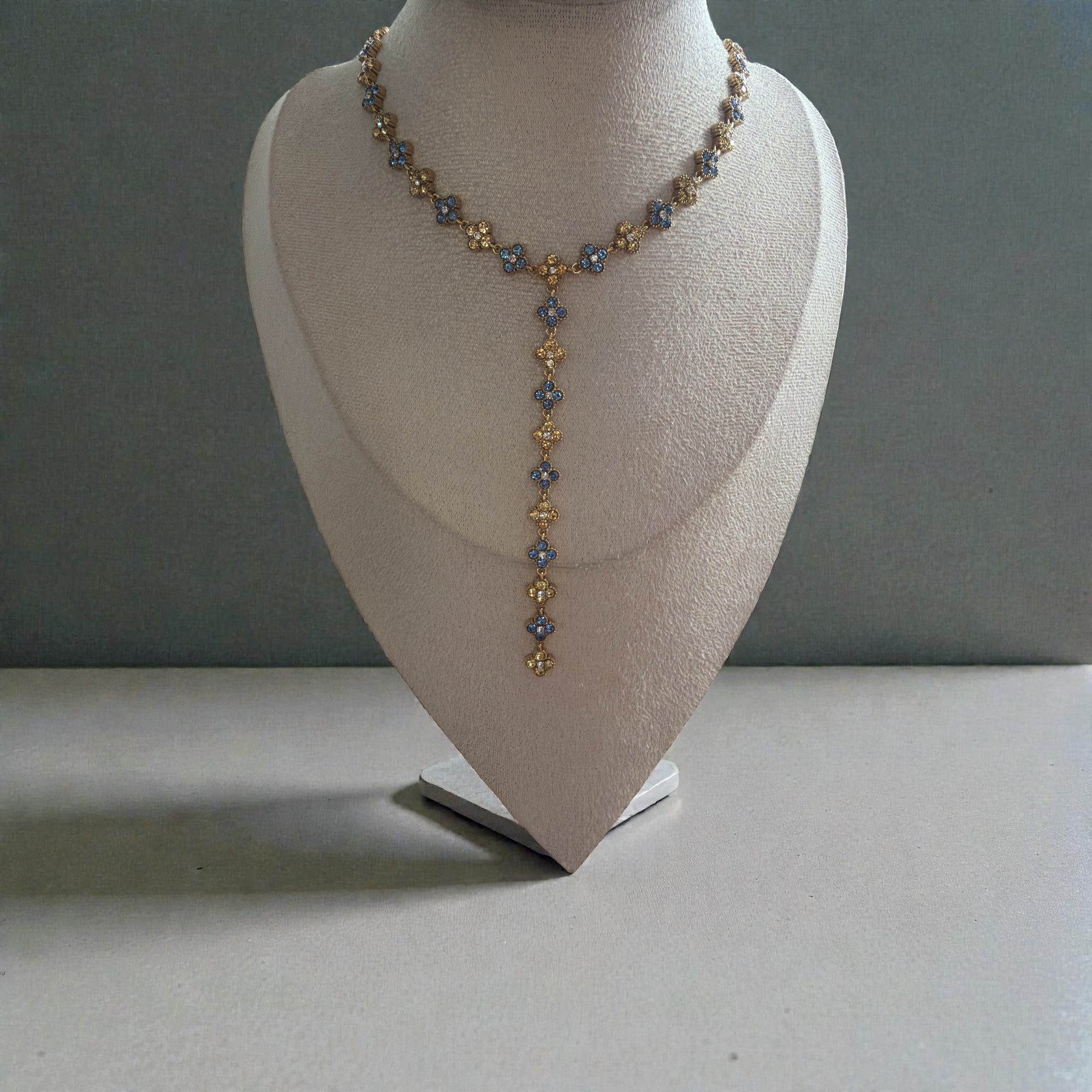Collier Y doré