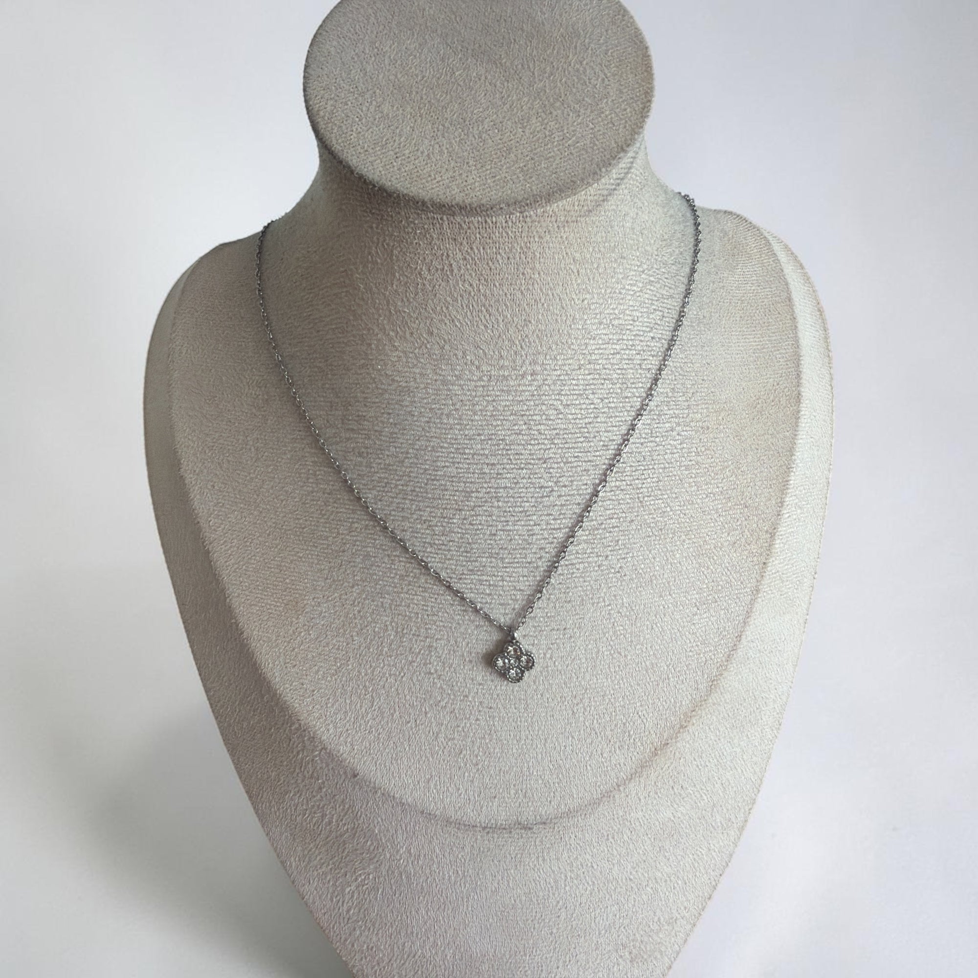 Collier diva argenté