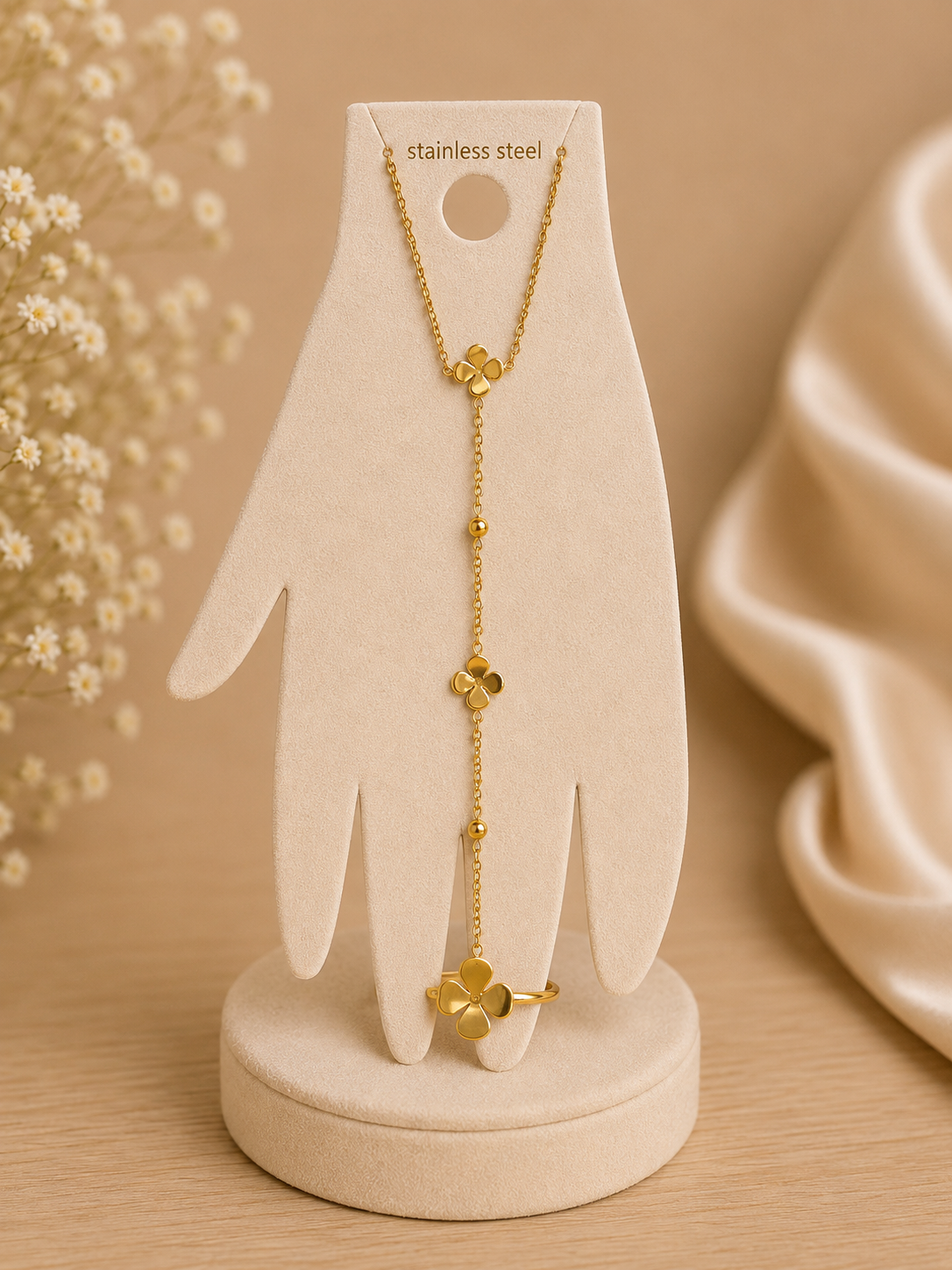 Chaîne de main avec bague Juliette