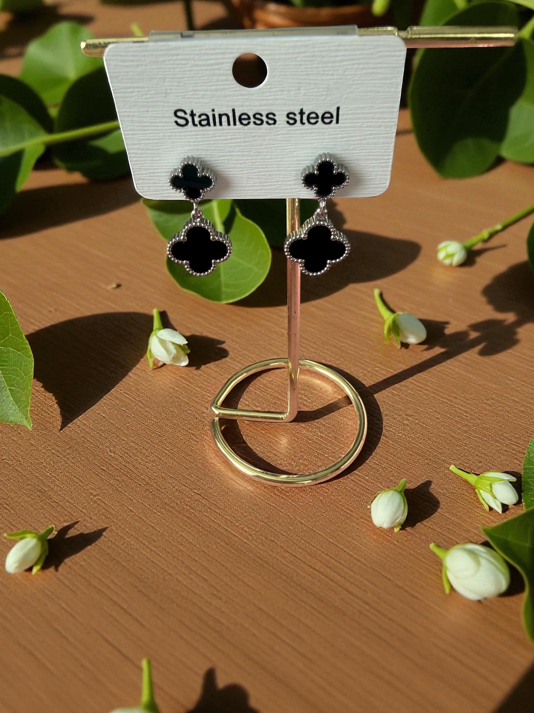 Boucles d’oreilles Nacima argentées