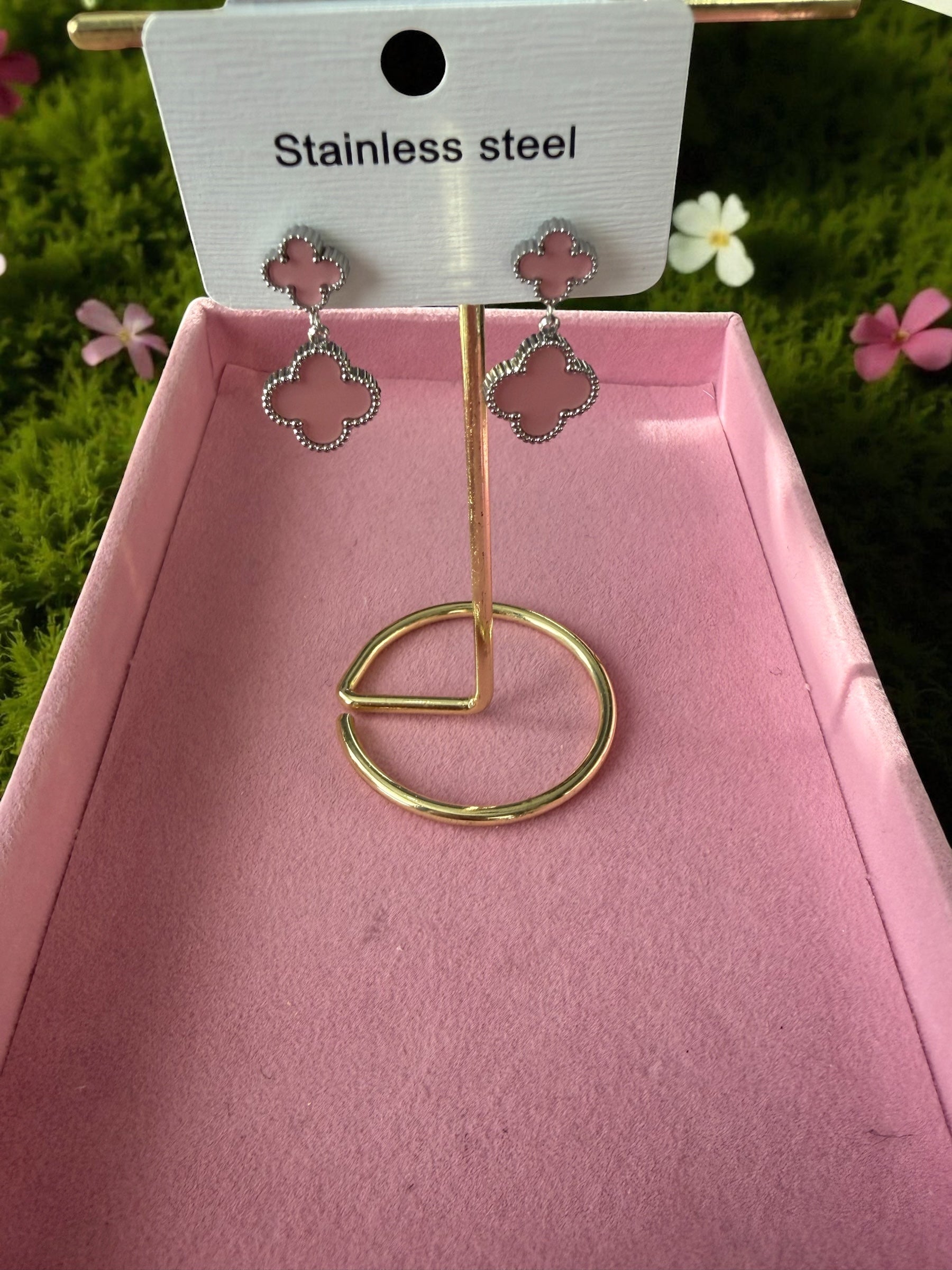 Boucles d’oreilles Nacima argentées