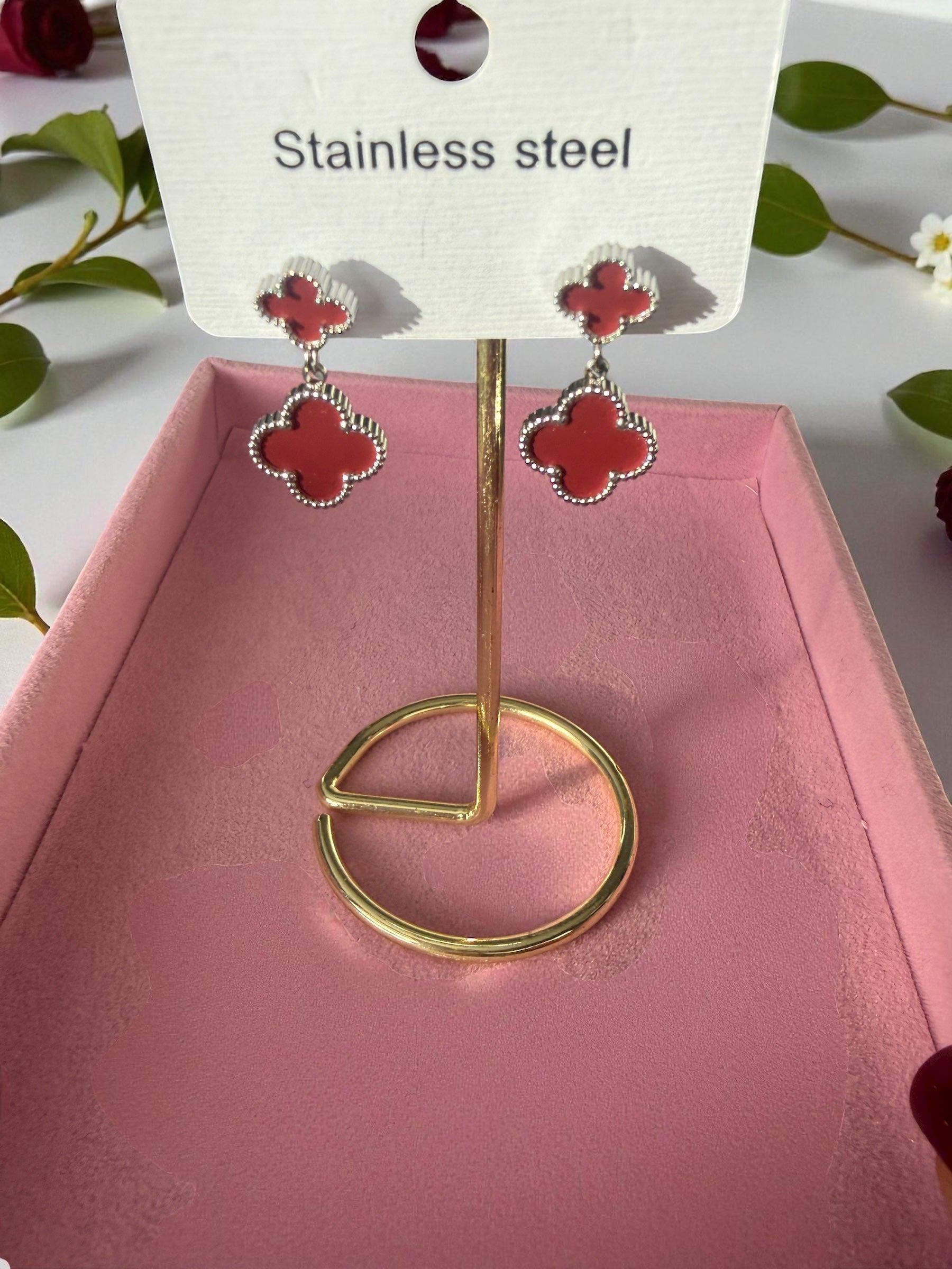 Boucles d’oreilles Nacima argentées