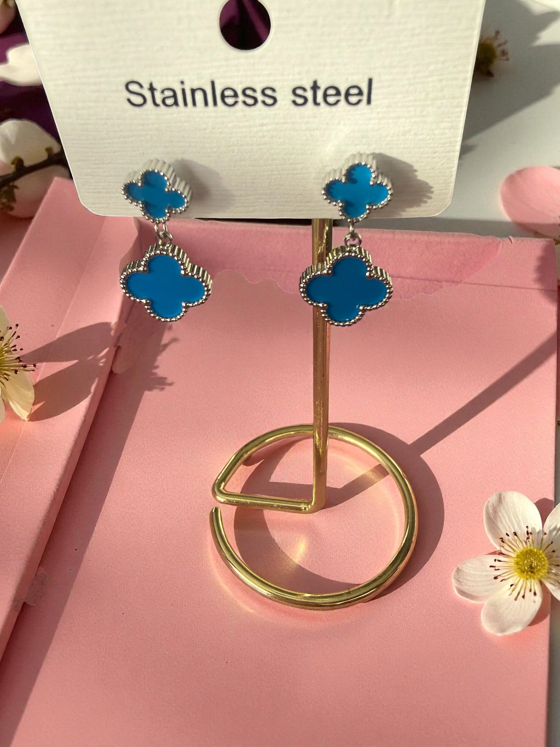 Boucles d’oreilles Nacima argentées